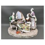 Antique Porcelain Figural Group Sitzendorf Style