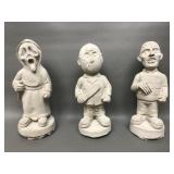 Scary Movies Freddy, Jason, Ghostface Cement Decor