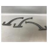 Art Deco Cast Iron Coat Hooks