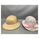 Vtg Military Vietnam War Era Pith Safari Helmet &