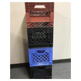 Well Worn Milk Crates For Storage Or Moving
