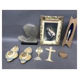 Vintage Celluloid Religious Wall Decor & More!