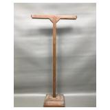 Vintage Wooden Store Display T-bar Stand
