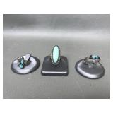 Navajo Style Southwestern Rings