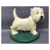 Vintage Upper Deck Cast Iron Dog Doorstop