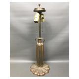 Antique Art Nouveau Style Dual Socket Table Lamp