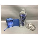 Anniversary Crystal Paperweight, Spanish Bud Vase