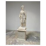 Summer Design Toscano Goddess Statue & Pedestal