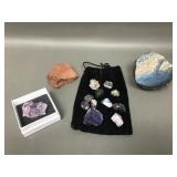 Blue Slag Glass, Amethyst Specimen & More
