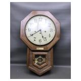 Hamilton School House Wall Clock Drop Octagon