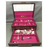 Onedia Community Flatware & More In Wooden Box