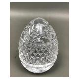 French Crystal Egg Paperweight