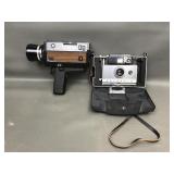 Sears 8mm Camera & Vintage Polaroid Camera