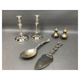 Wm Rogers Plated Candlestick Holders, Godinger &