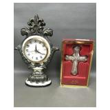 Lenox Holiday Cross & Vintage Clock