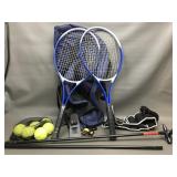 Unbranded Tennis Rackets, Blow Gun, Weights & More