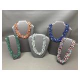 Artisan Semi Precious Stone Layered Necklaces