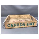 Vtg Canada Dry Wooden Crate
