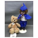 Steiff Teddy Bear & Campbells Soup Porcelain Doll