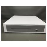 New D100 Clover Cash Box White Enamel Finish
