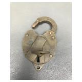 Vintage Fraim Brass Heart Shaped Switch Lock