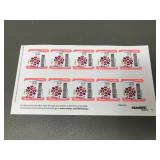(10) Love Stamps $5 Each Stamps.com $50.00 Value