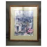 Vtg Signed Edell? Art Print Chaleston State Street