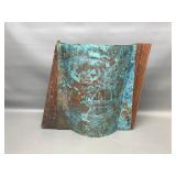 Copper & Wood Mcm Planter Display