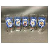 Vintage Burger King Detroit Tigers Glass Tumblers