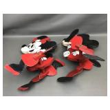 Mickey & Minnie Hand Painted Folk Art Garden Decor