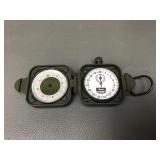 Vtg Style Jeep Mechanical Stopwatch Compass 2005