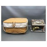 Sweet Longaberger Picnic Basket & Fishing Lodge