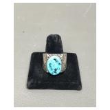 Vintage Navajo Turquoise & Sterling Silver Ring