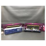 Mth O Scale Freight Cars Box Car & Flat Car With