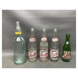 Vtg Glass Pepsi Cola, 7up & Koppitz-melcher