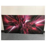 5 Piece Frame Master Red Implosion Wall Art