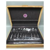 Simeon L & George H Rogers Flatware In Wood Box