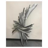 Infinity Silver Abstract Metal Wall Sculpture