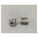 Sterling Silver Pandora Charms Ale Mouse & 3 Wise