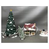 Dept 56 Santa Ber Villiage & Christmas Tree