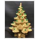 Musical Mcm Vintage Ceramic Christmas Tree Decor
