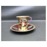 Antique Royal Vienna Porcelain Demitasse Cup &