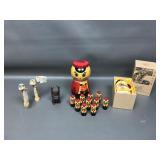 Vtg Kokeshi Dolls, Russian Nesting Cat & More!
