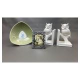 Owl Bookends, Vintage Stoneware & More!