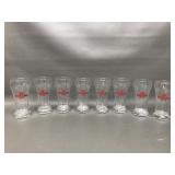 Vintage Tuborg Beer Mini Pilsner Glasses