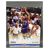 Autographed Rick Mahorn Detroit Pistons Card
