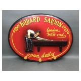 Vtg Billiard Saloon London Bar Sign