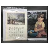 Buffalo Evening News 1950's Calendar & Travelers