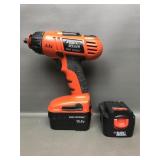Black Decker Fire Storm Power Drill W Batteries