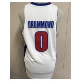 Autographed Drummond Detroit Pistons Jersey Size M